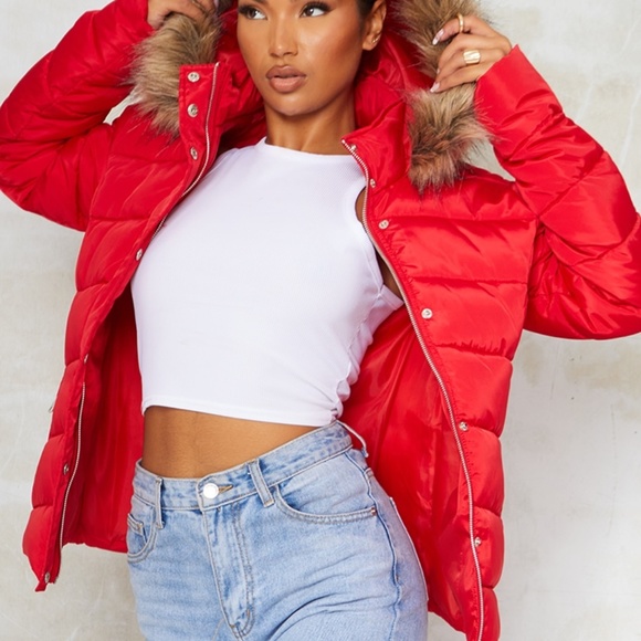 Red Puffer Jacket - Picture 4 of 4